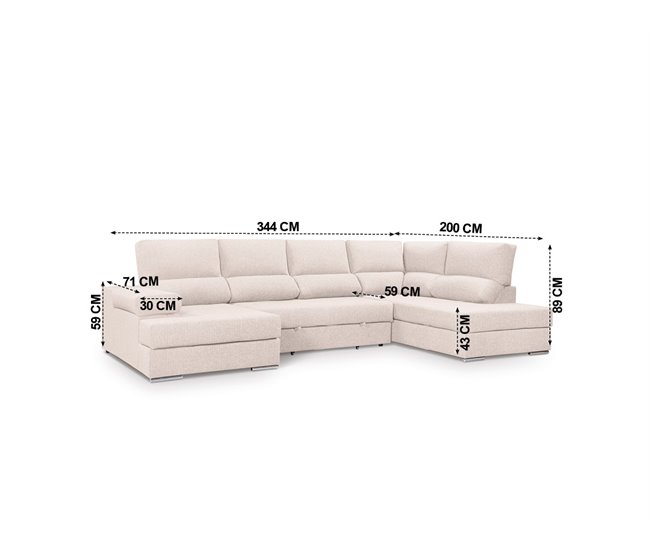 Rinconera con cama BARI Azul