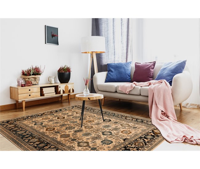 Alfombra de lana OMEGA PARILLO Marco jadeit 170x235 Marron
