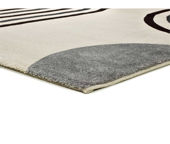 Alfombra estilo escandinavo y forma de arco GARDEN - ATTICGO 160x230 Blanco