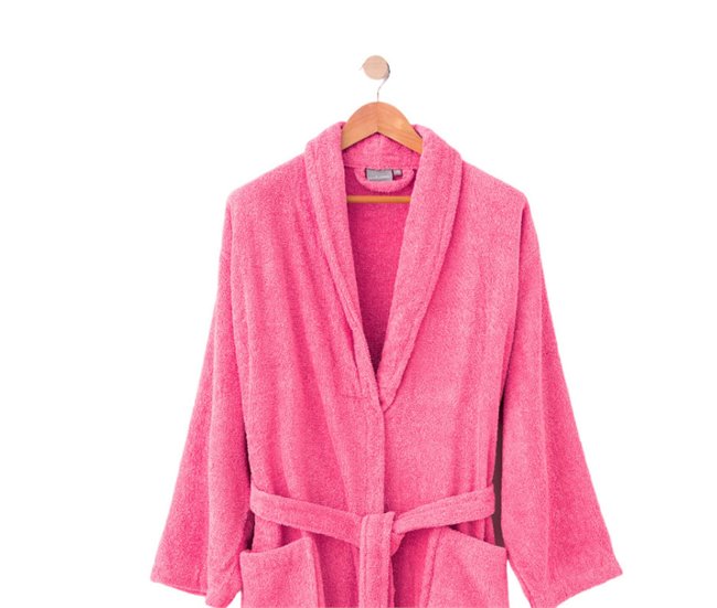 Albornoz Ducha Baño Fucsia
