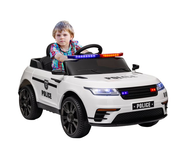 Coche Eléctrico Infantil PP, Acero AIYAPLAY Blanco