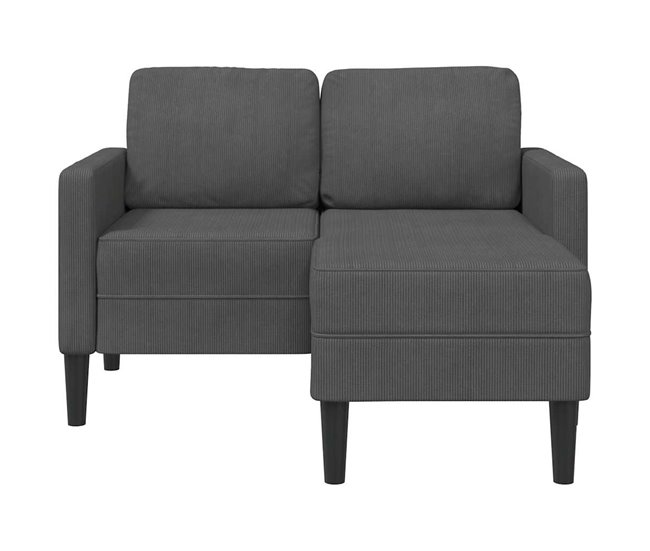 Sofá de 2 plazas - sofá de salón - sofá moderno Gris Oscuro