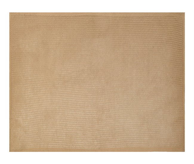 Beliani Cubrecama ILEN Marron Claro