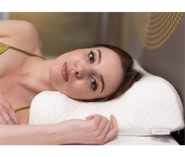 Almohada Anti-envejecimiento Antiarrugas  "Seda de Belleza" Blanco