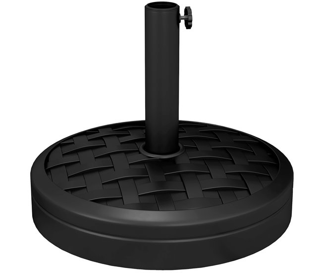 Base de Sombrilla HDPE, Cemento Outsunny Negro