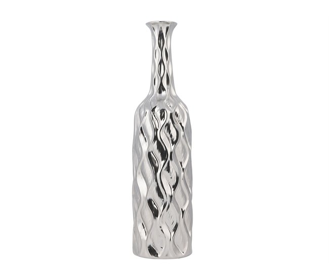 Beliani Jarrón decorativo BASSANIA Gris
