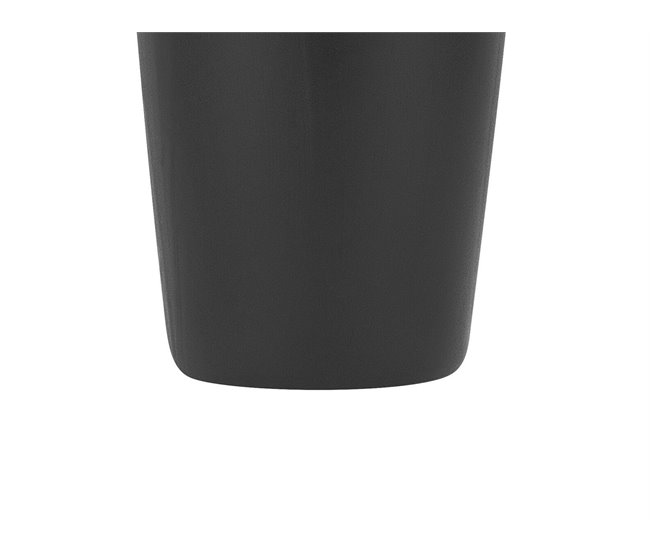 Beliani Jarrón decorativo APAMEA Negro