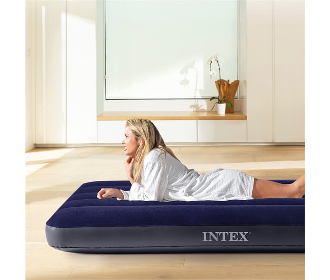 Colchón hinchable 99x191x25 cm Azul