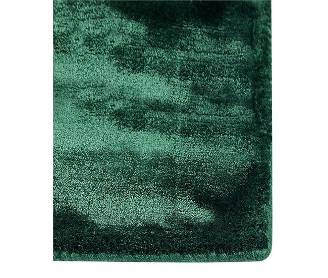 Beliani Alfombra de pelo corto GESI II 200x300 Verde Oscuro