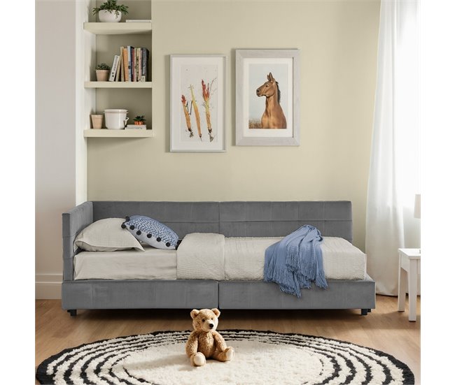 Camas individuales 216x153 Gris