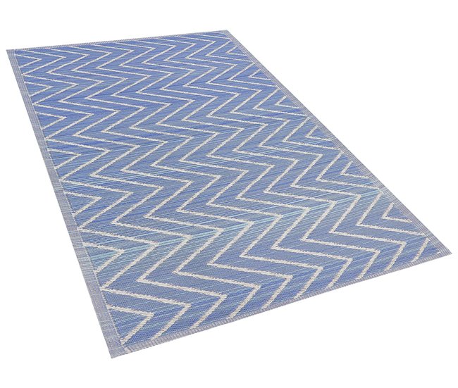Beliani Alfombra de exterior BALOTRA Azul