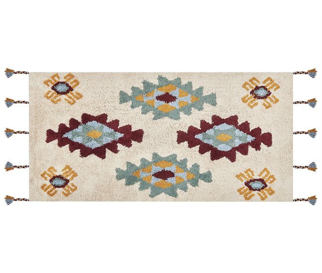 Beliani Alfombra de pelo corto DUZCE 80x150 Beige