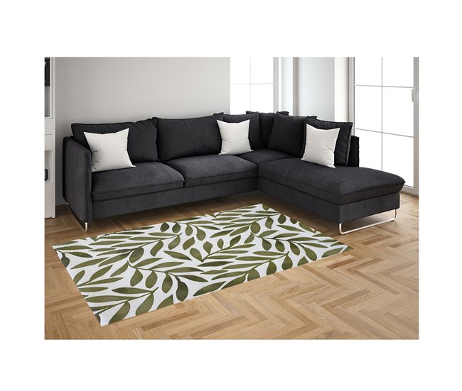Acomoda Textil – Alfombra Vinílica Hidráulica para Hogar. 120x180 Verde