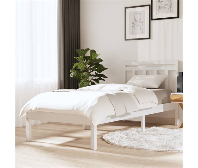 Estructura de cama 90x190 Blanco