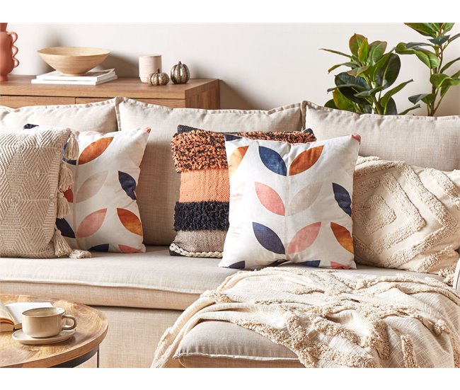 Beliani Cojín decorativo QUINOA Multicolor