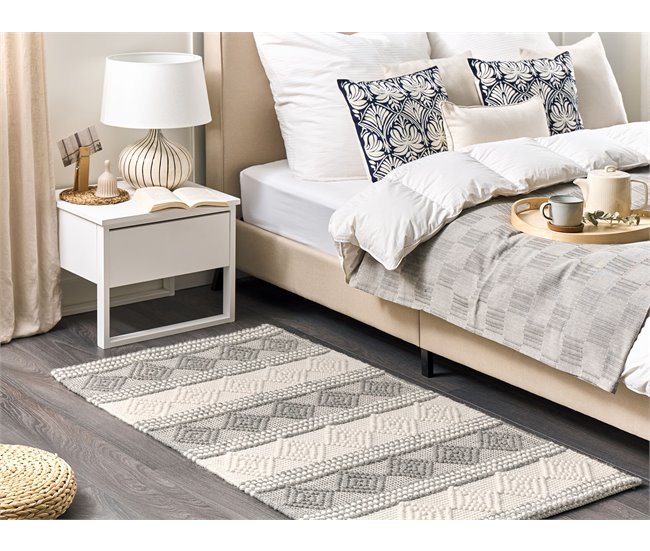 Beliani Alfombra de pelo corto BOZOVA 80x150 Beige