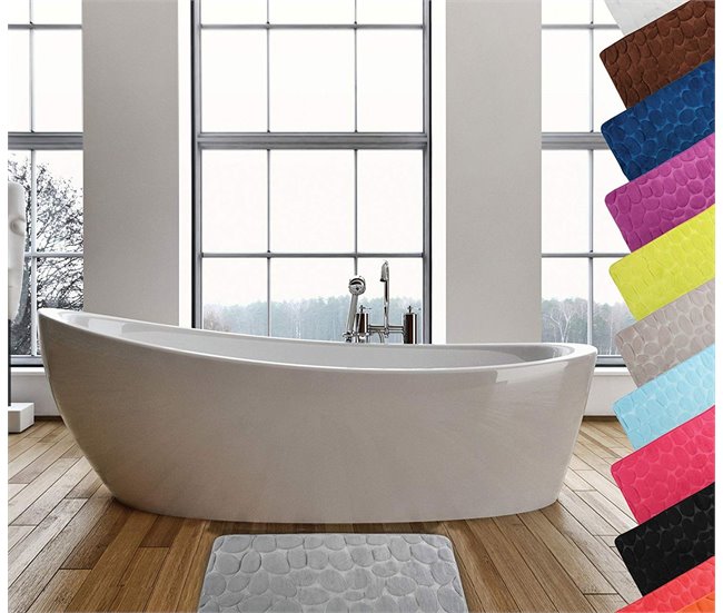 Alfombrilla De Baño Msv 60x40 Fucsia