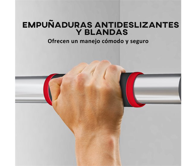 Barra de Dominadas Acero Inoxidable SPORTNOW Negro