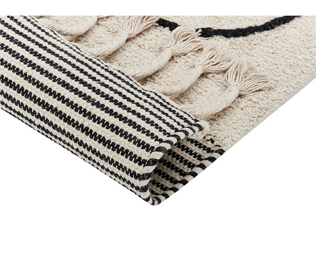 Beliani De pelo corto DOKUZ 160x230 Beige