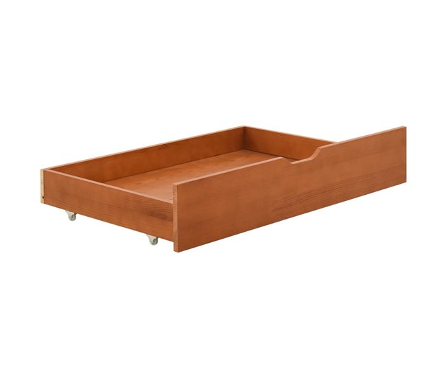 Estructura De La Cama 204x96 Marron Claro