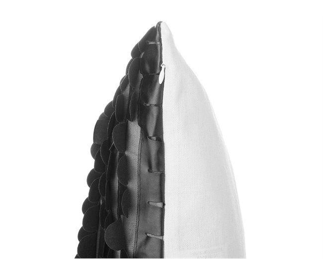 Beliani Cojín decorativo LOBELIA Negro