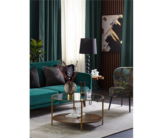 Beliani Cojín decorativo BELLFLOWER Negro