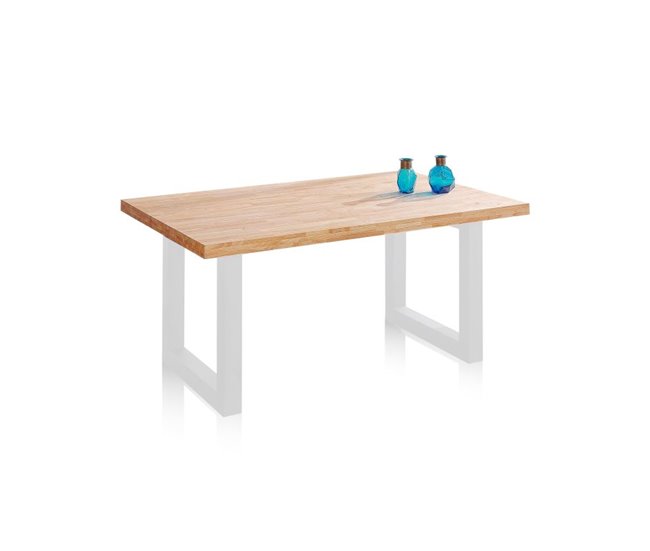 Mesa de comedor Loft 160 160x160 Blanco