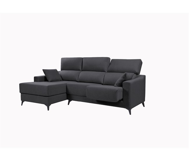 Chaise longue S NOELIA Antracita