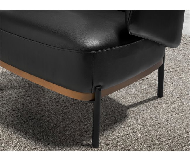 ANGEL CERDÁ Sillón piel Negro