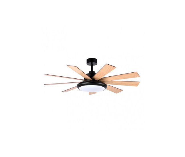 Ventilador De Techo Metal Serie Pireo Negro