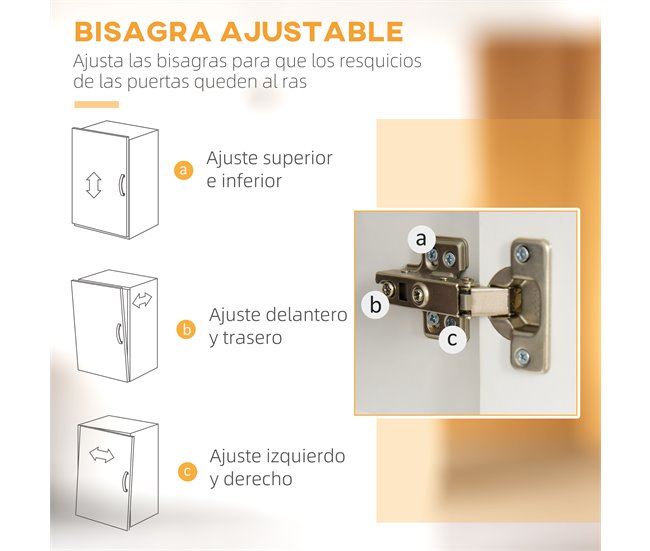 Alacena de Cocina Melamina de Madera HOMCOM, hogar - cocina 100 Blanco