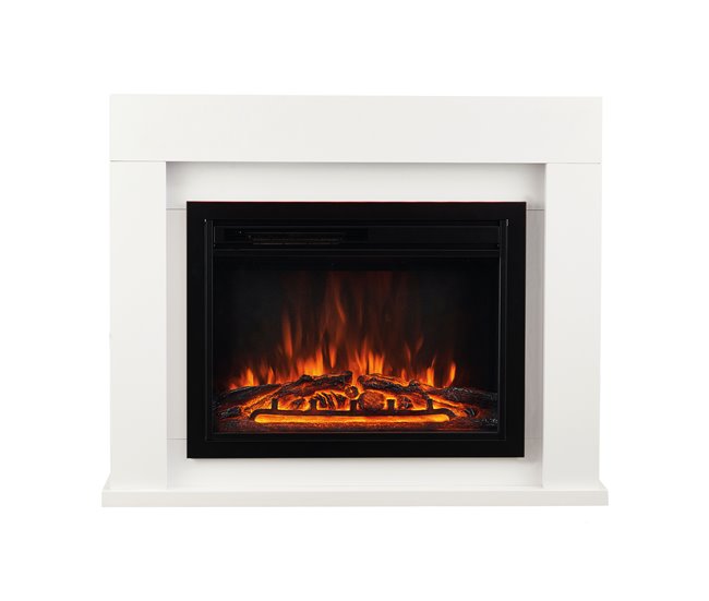 KAMINIO Eléctrica Chimenea MATTI - Chimenea Eléctrica Blanco