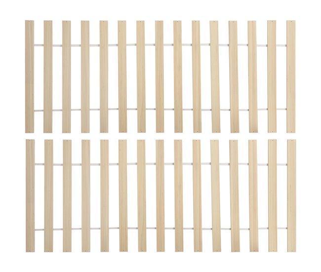 Beliani Cama con cajones Madera de pino OLENDON 150x206 Madera Clara