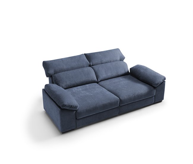 Sofá 4 plazas XXL HIBA Azul
