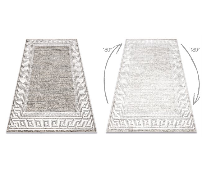 Alfombra MATEO 8033/944 Moderna griego marco estructural 80x150 Beige