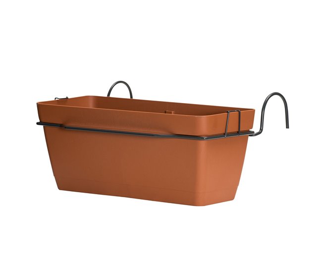 Jardinera 40 cm con soporte Terracota