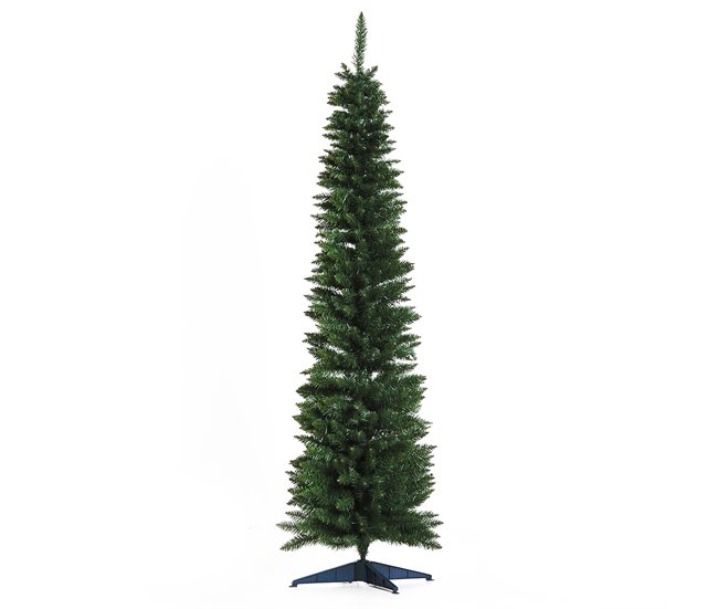 Árbol de Navidad Plástico, Metal HOMCOM Verde