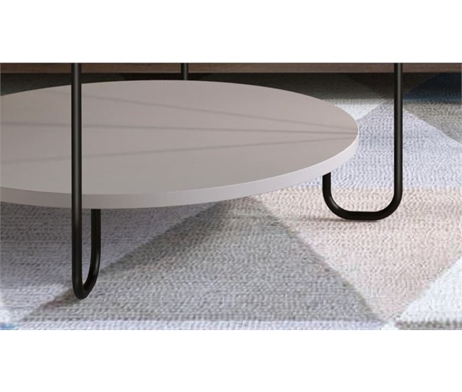 Mesa de centro redonda TONKA beige Beige