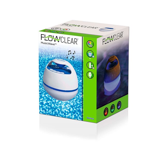 Altavoz Inalámbrico Flotante con LED Blanco