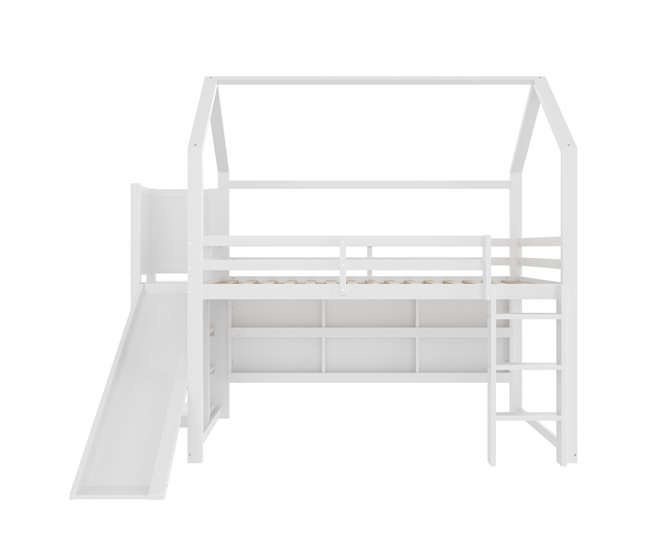 Cama alta para niños Blanco