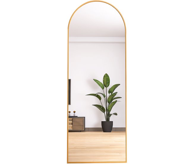 Espejo completo arqueado 50x3 Dorado