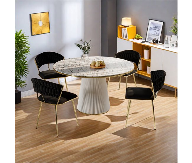 2 piezas, silla de comedor, silla de cocina, silla de salón Negro