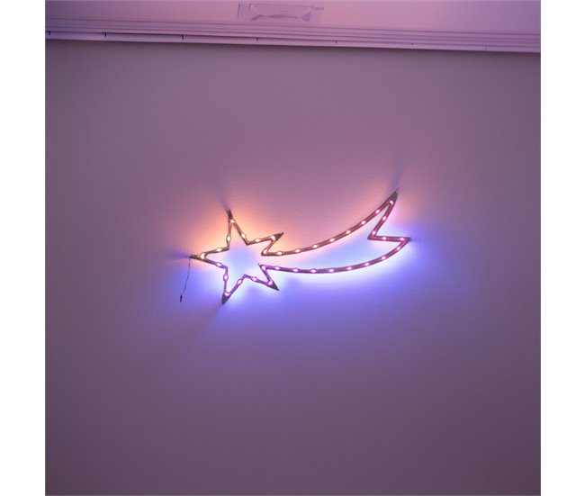 Estrella Fugaz con 35 luces RGB con controlador Multicolor