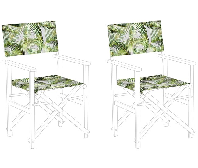 Beliani Tela extraíble CINE 52x45 Verde Oscuro