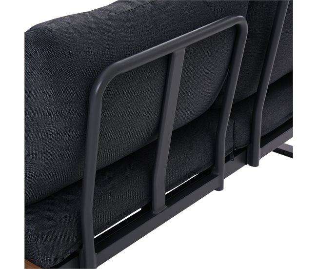 Set de jardín CORNER color antracita Gris Oscuro