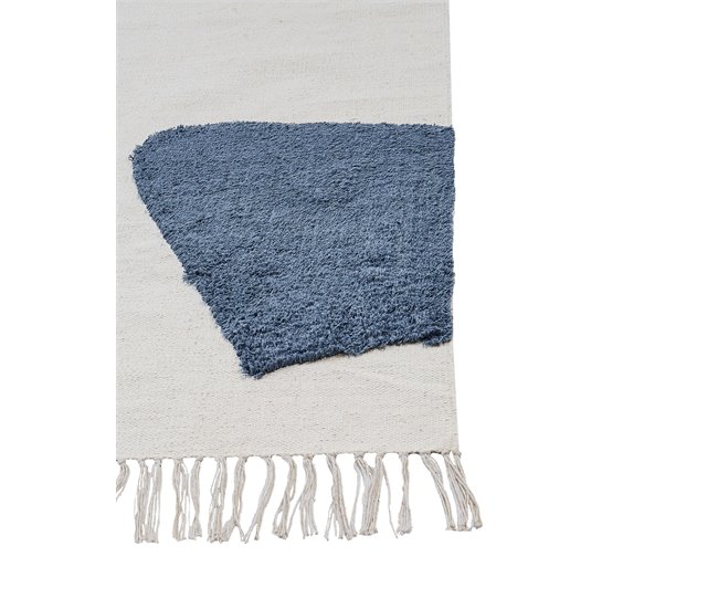 Beliani Alfombra de pelo corto TAGVETI Blanco/ Beige