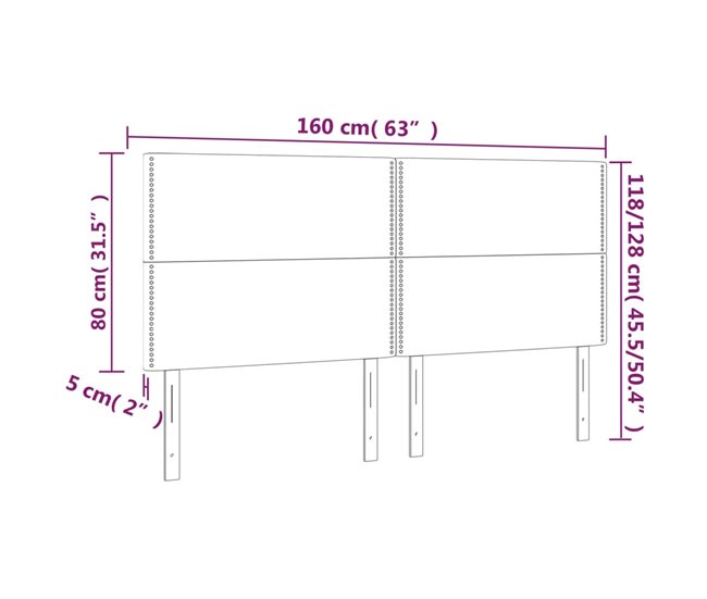 Cabeceros 160 Blanco