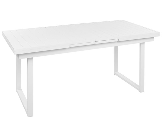 Beliani Conjunto de comedor VALCANETTO/BUSSETO Blanco/ Gris