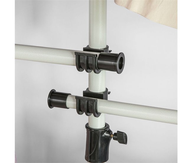 Perchero de Ropa Telescópico con 4 Barras KLS03 SoBuy Blanco