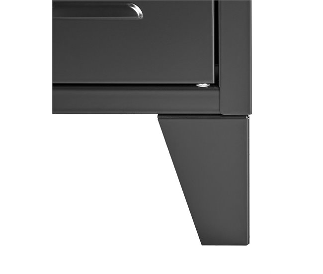 Beliani Estantería de oficina CARDIFF 120 Negro